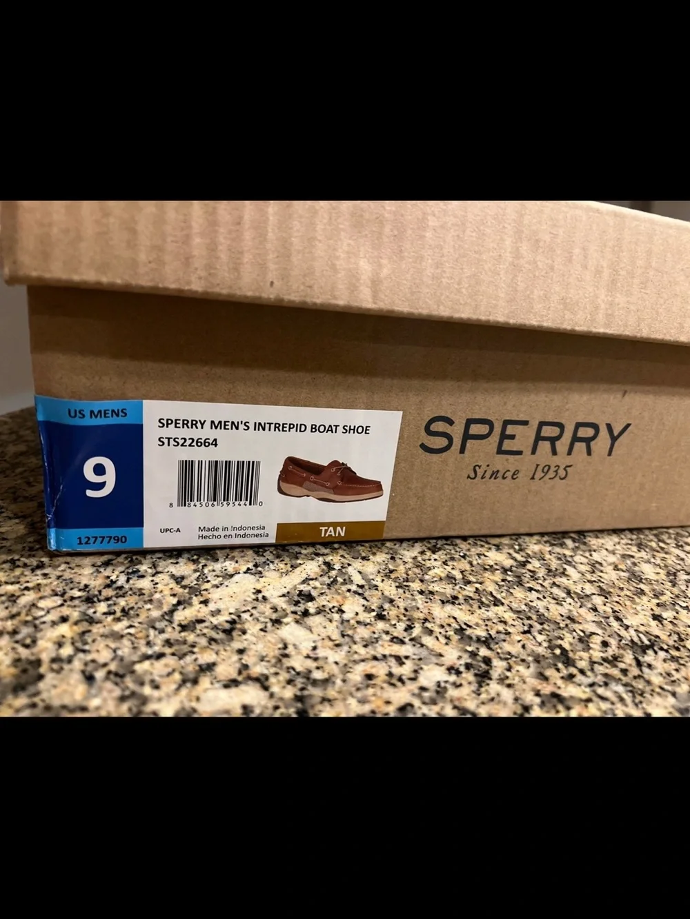 Sperry Men's Tan/Brown Mesh-Panel Boat Shoe